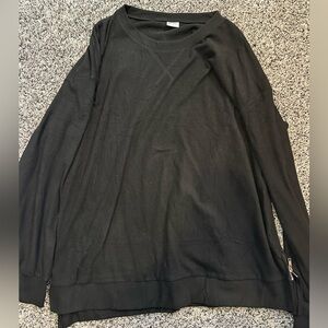 Black Sweater with side zippers